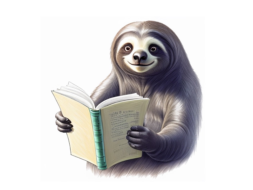 Today at Apple で作成した、AI生成のナマケモノ